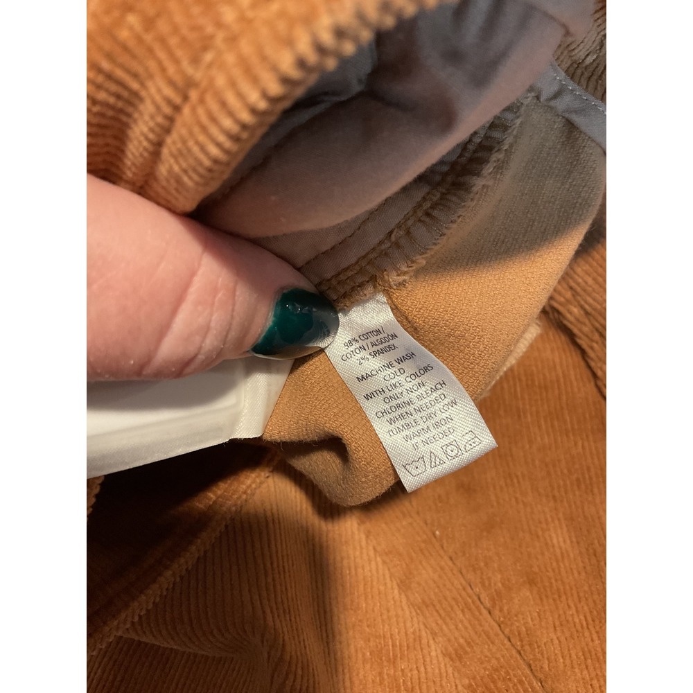 ANN TAYLOR LOFT Petites Brown Corduroy Mini Skirt Size 12P - Picture 6 of 7